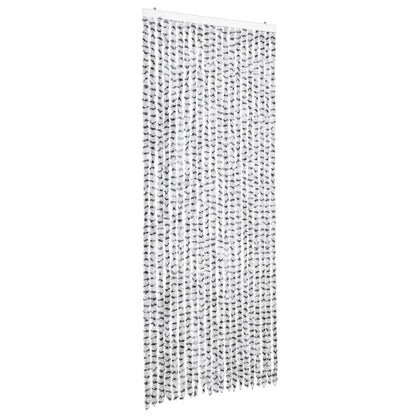 Zanzariera Grigio Chiaro e Grigio Scuro 90x220 cm Ciniglia