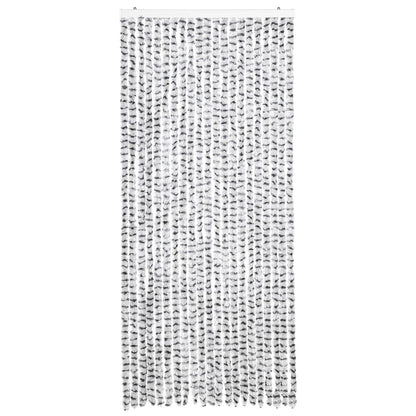 Zanzariera Grigio Chiaro e Grigio Scuro 90x220 cm Ciniglia
