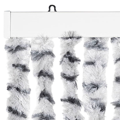 Zanzariera Grigio Chiaro e Grigio Scuro 90x220 cm Ciniglia