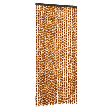 Zanzariera Ocra e Bianco 90x220 cm Ciniglia