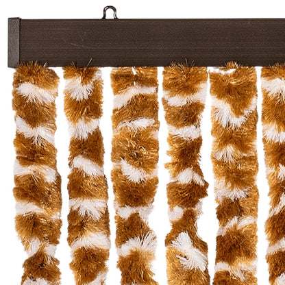 Zanzariera Ocra e Bianco 90x220 cm Ciniglia