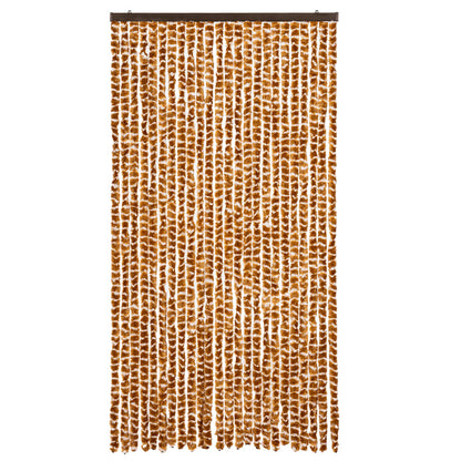 Zanzariera Ocra e Bianco 100x220 cm Ciniglia