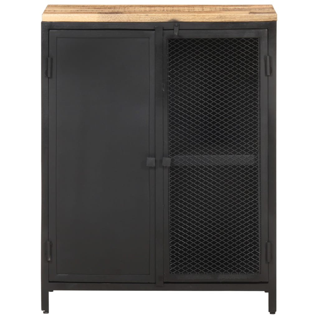 Credenza 60x35x78 cm in Legno Massello di Mango Grezzo