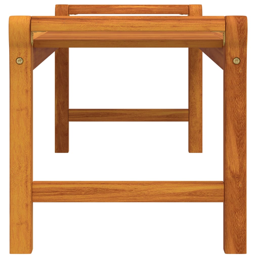 Tavolino da Salotto 100x50x50 cm in Legno Massello di Acacia