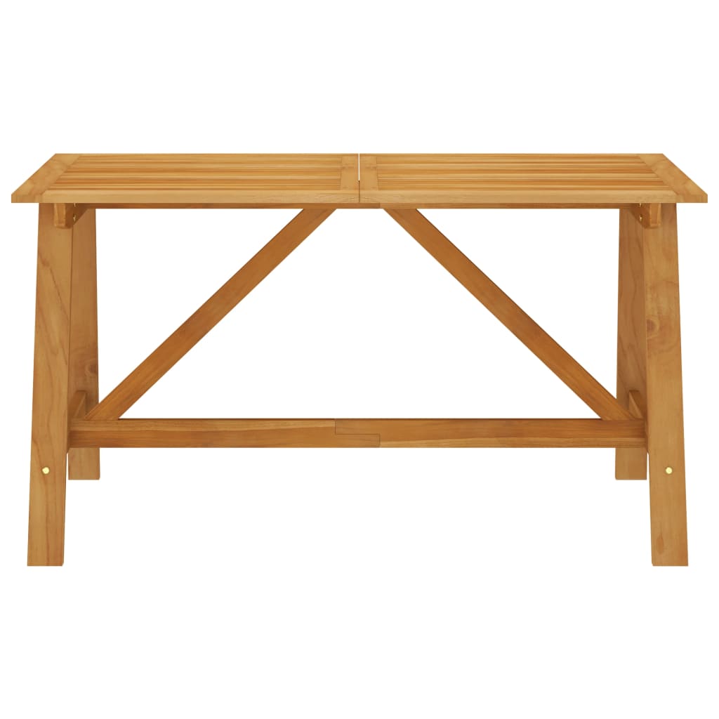 Tavolo da Giardino 140x70x73,5 cm in Massello di Acacia