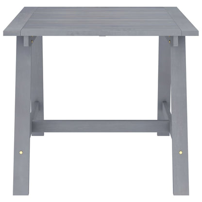 Tavolo da Pranzo da Giardino Grigio 88x88x74 cm Massello Acacia