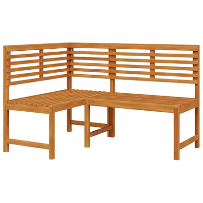 Panca da Giardino ad Angolo 140 cm Legno Massello Acacia