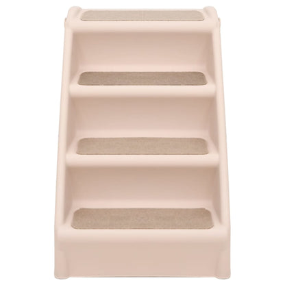 Scala Pieghevole per Cani Crema 62x40x49,5 cm