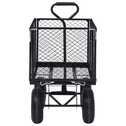 Carrello a Mano da Giardino Nero 350 kg