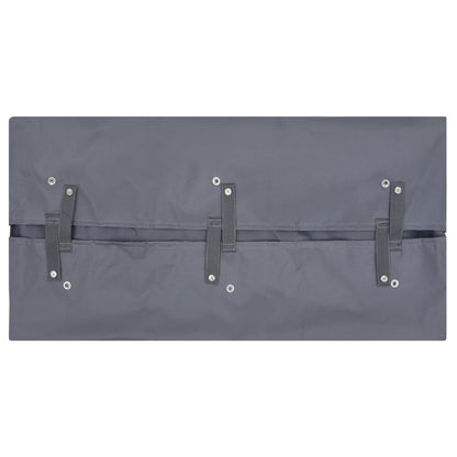 Telo per Carrello da Giardino Grigio Scuro 81x41x40 cm Tessuto
