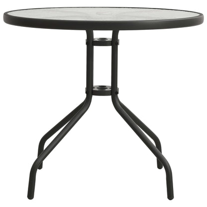Tavolo da Bistrot Antracite Ã˜80x71 cm in Acciaio