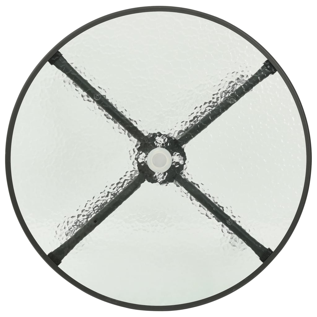 Tavolo da Bistrot Antracite Ã˜80x71 cm in Acciaio