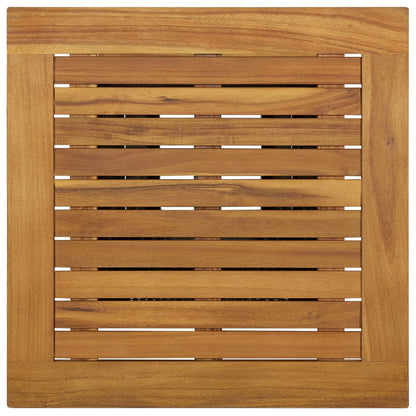 Tavolino da TÃ¨ Nero 60x60x110 cm Polyrattan e Massello Acacia
