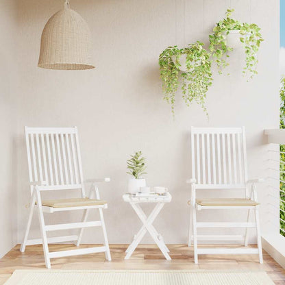 Cuscini per Sedia 2 pz Beige 40x40x3 cm in Tessuto Oxford