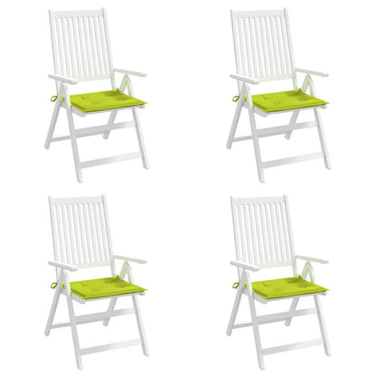 Cuscini per Sedia 4 pz Verde Intenso 40x40x3 cm Tessuto Oxford