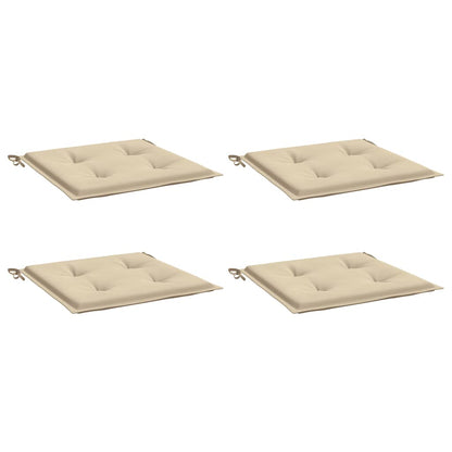 Cuscini per Sedia 2 pz Beige 50x50x3 cm in Tessuto Oxfor4