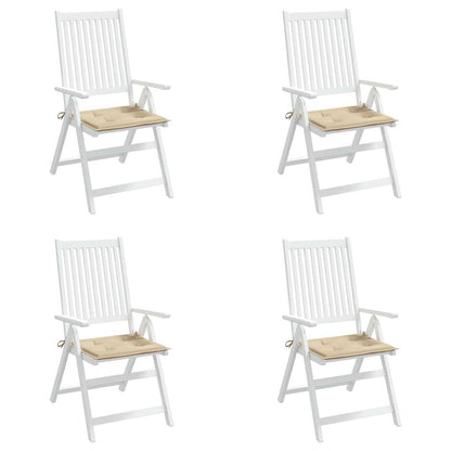 Cuscini per Sedia 2 pz Beige 50x50x3 cm in Tessuto Oxfor4