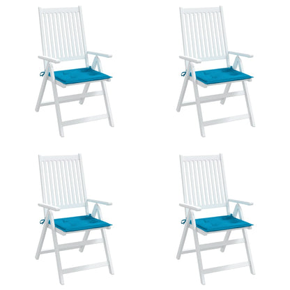 Cuscini per Sedia 4 pz Blu 50x50x3 cm in Tessuto Oxford