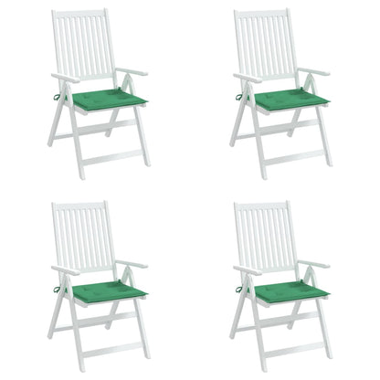 Cuscini per Sedia 4 pz Verdi 50x50x3 cm in Tessuto Oxford