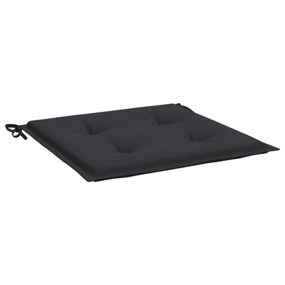 Cuscini per Sedia 6 pz Neri 50x50x4 cm in Tessuto Oxford