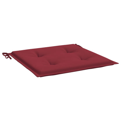 Cuscini per Sedia 6 pz Rosso Vino 50x50x4 cm in Tessuto Oxford