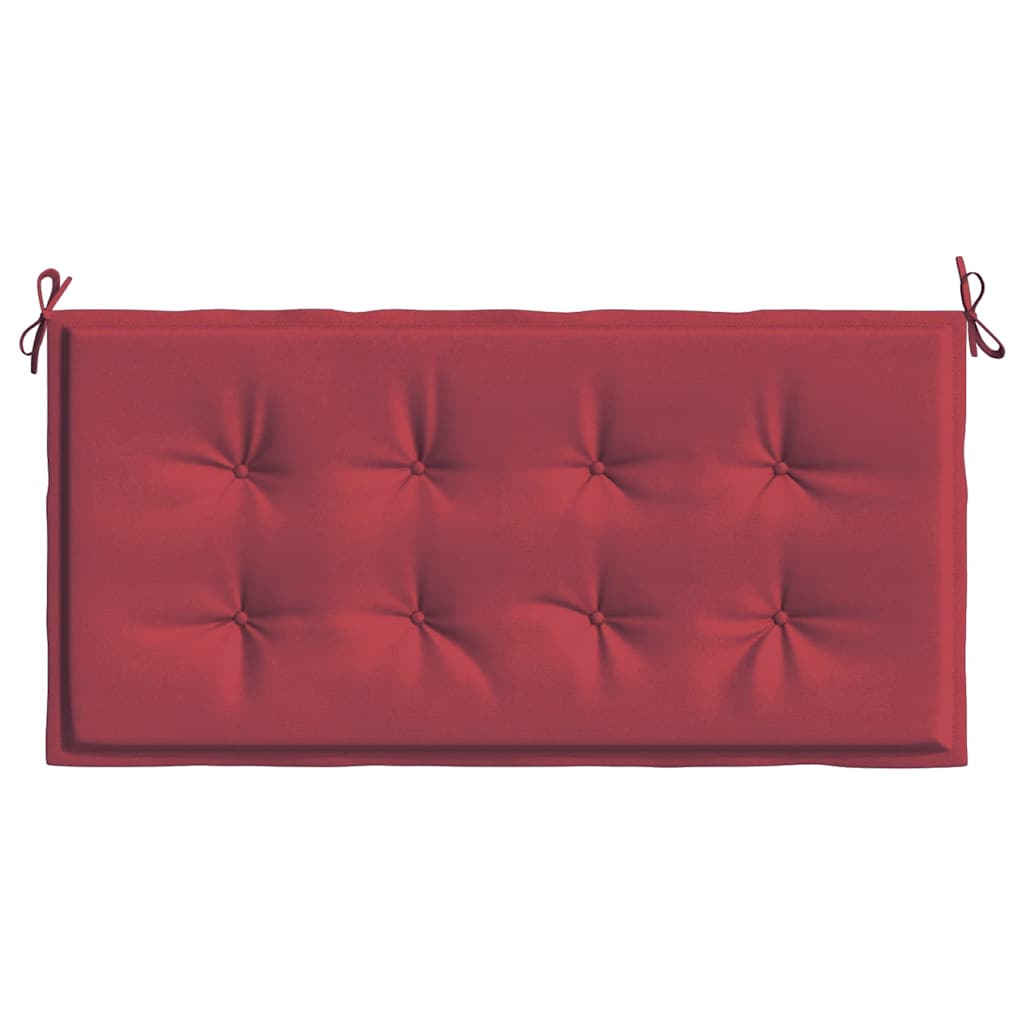 Cuscino per Panca Rosso Vino 100x50x3 cm in Tessuto Oxford