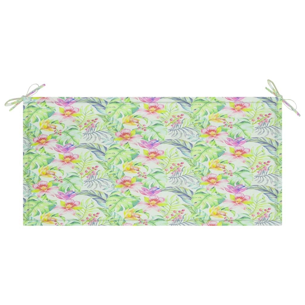 Cuscino per Panca a Foglie 100x50x3 cm in Tessuto Oxford