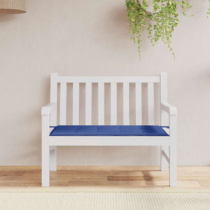 Cuscino per Panca Blu Reale 120x50x3 cm in Tessuto Oxford
