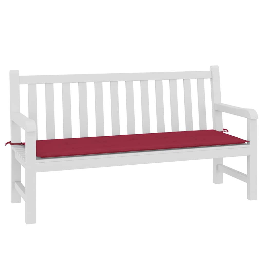Cuscino per Panca Rosso Vino 150x50x3 cm in Tessuto Oxford