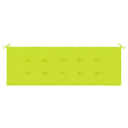 Cuscino per Panca Verde Brillante 150x50x3 cm in Tessuto Oxford