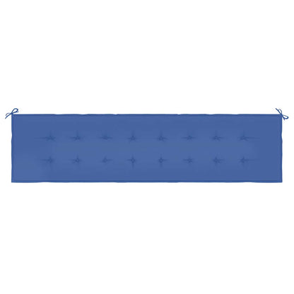 Cuscino per Panca Blu Reale 200x50x3 cm in Tessuto Oxford