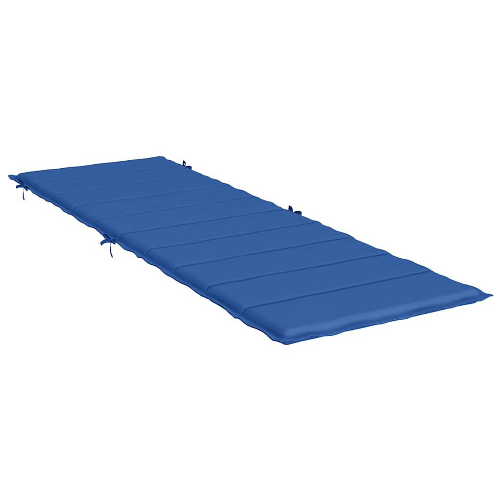 Cuscino per Lettino Blu Reale 186x58x3 cm in Tessuto Oxford