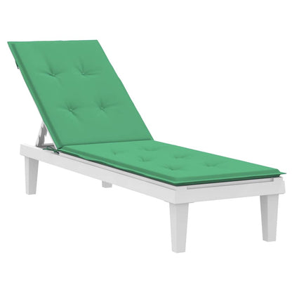 Cuscino per Sdraio Verde (75+105)x50x4 cm