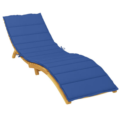 Cuscino per Lettino Blu Reale 200x60x3 cm in Tessuto Oxford