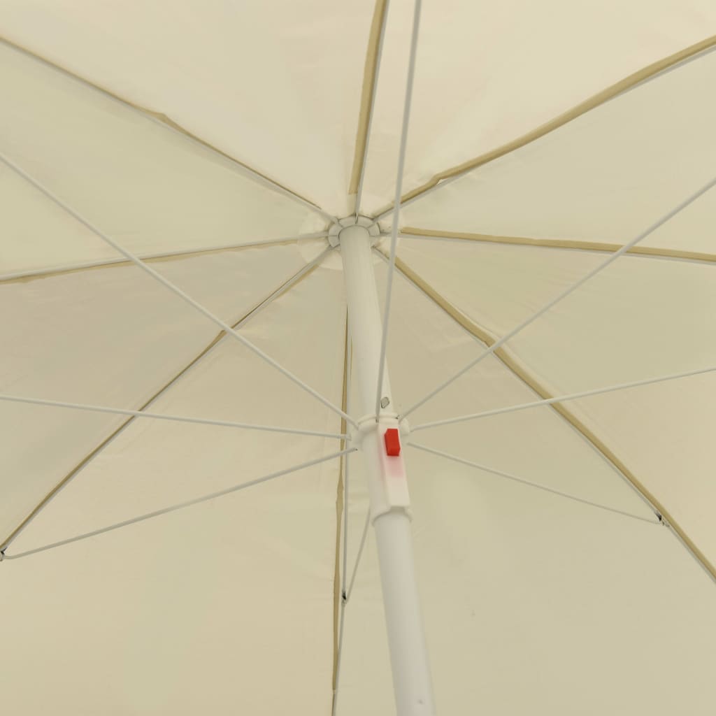 Ombrellone da Spiaggia Giallo Sabbia 240 cm