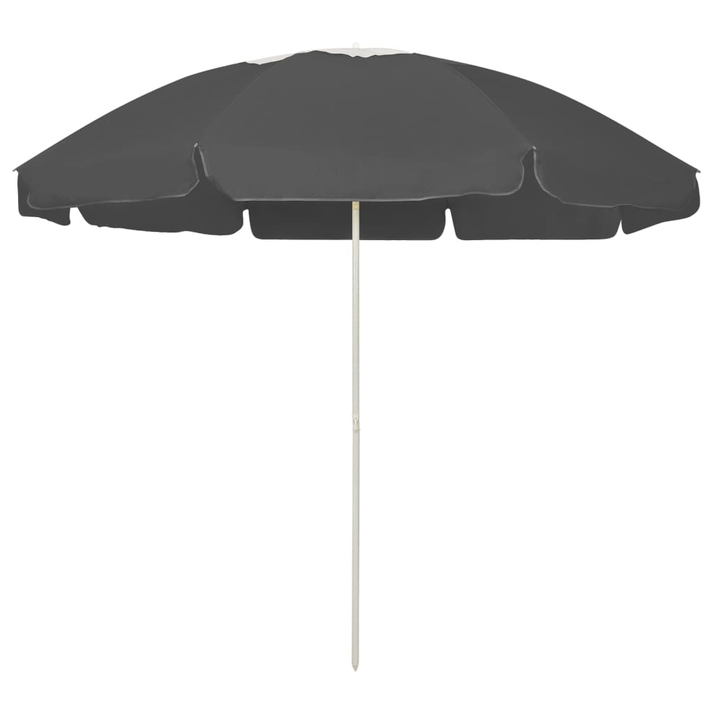 Ombrellone da Spiaggia Antracite 240 cm