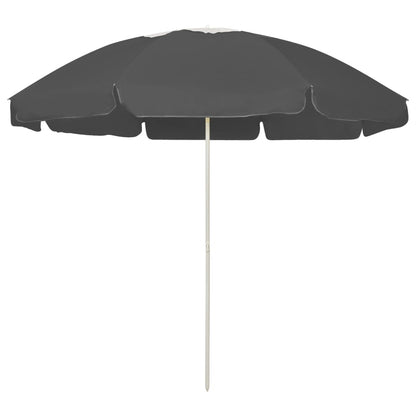 Ombrellone da Spiaggia Antracite 240 cm