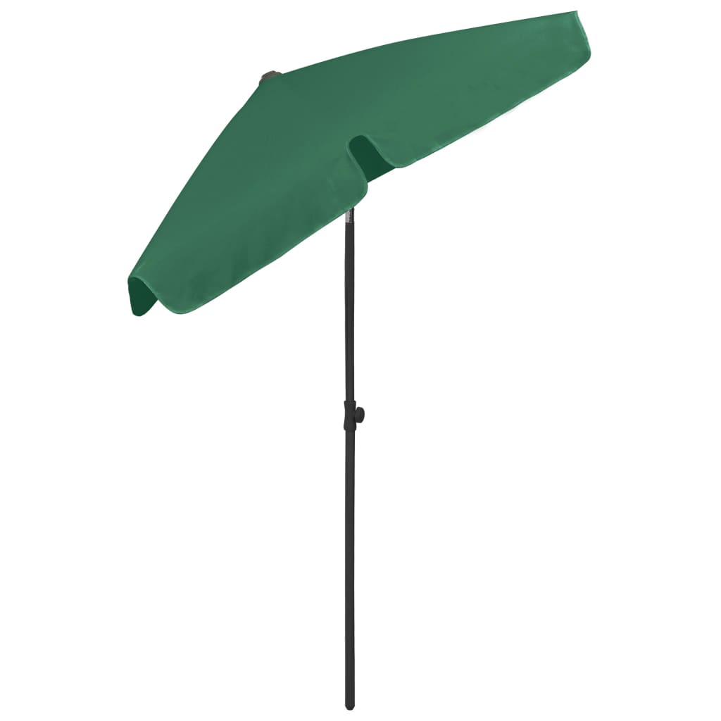 Ombrellone da Spiaggia Verde 180x120 cm