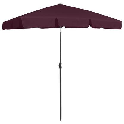 Ombrellone da Spiaggia Rosso BordÃƒÂ² 180x120 cm