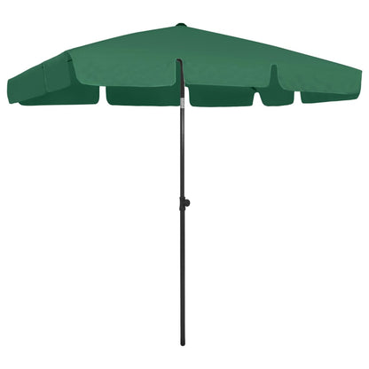 Ombrellone da Spiaggia Verde 200x125 cm