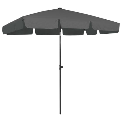 Ombrellone da Spiaggia Antracite 200x125 cm
