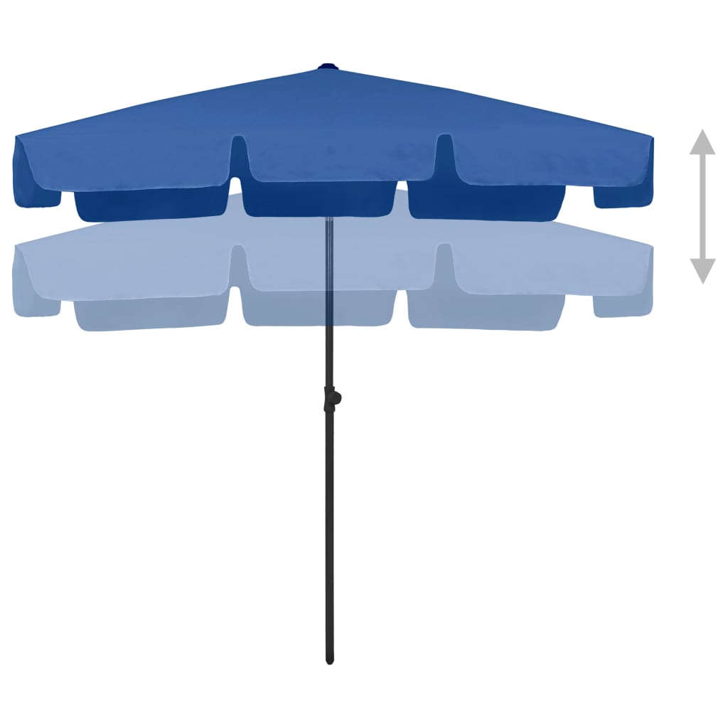 Ombrellone da Spiaggia Azzurro 200x125 cm
