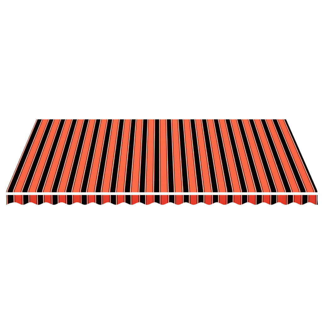 Tessuto di Ricambio Tenda da Sole Arancione e Marrone 5x3,5 m