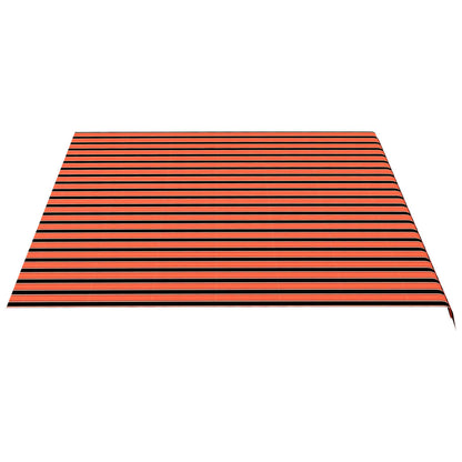 Tessuto di Ricambio Tenda da Sole Arancione e Marrone 5x3,5 m