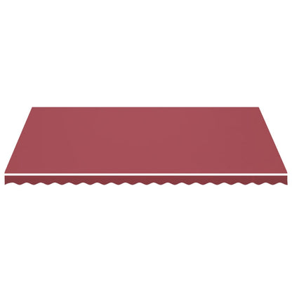 Tessuto di Ricambio per Tenda da Sole Rosso Borgogna 5x3,5 m