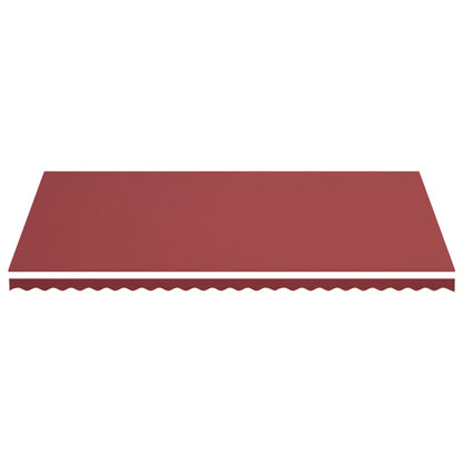 Tessuto di Ricambio per Tenda da Sole Rosso Borgogna 6x3,5 m