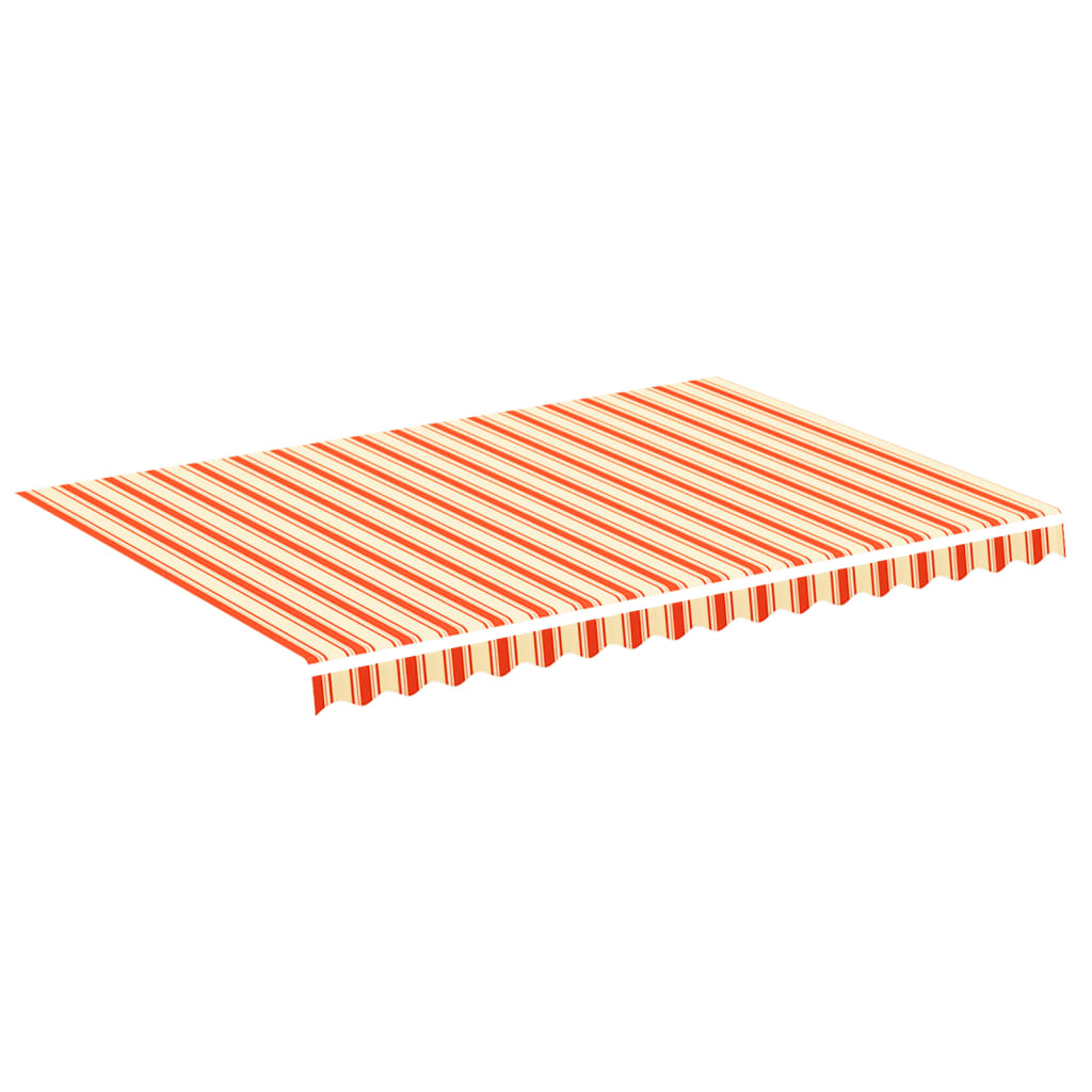 Tessuto Ricambio per Tenda da Sole Giallo e Arancio 3,5x2,5 m