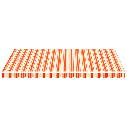 Tessuto Ricambio per Tenda da Sole Giallo e Arancio 3,5x2,5 m