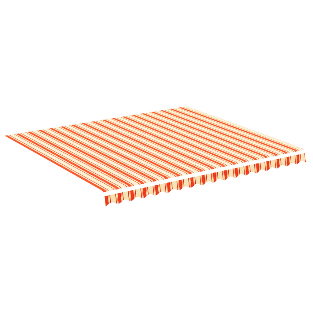 Tessuto di Ricambio per Tenda da Sole Giallo e Arancio 4x3,5 m