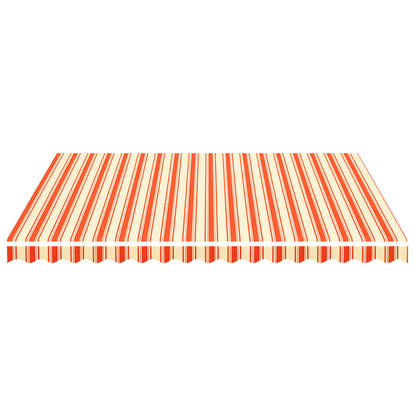 Tessuto di Ricambio per Tenda da Sole Giallo e Arancio 4x3,5 m